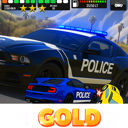 Police Car Racing: Crime Chase-Gold