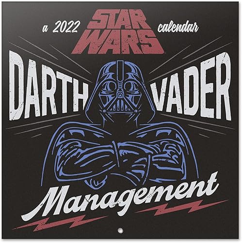 Calendario de pared oficial de Star Wars 2022 enero de 2022 - diciembre de 2022 calendario mensual cuadrado de pared 2022 calendario de planificador