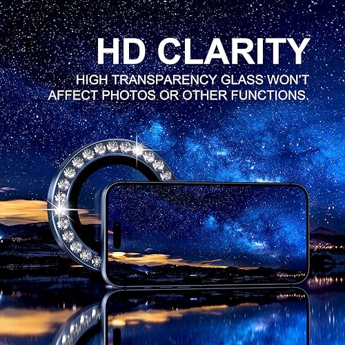 Miniatura 275 de Choiche Protector de lente de cámara compatible con iPhone 14 Pro/iPhone 14 Pro Max, protector de pantalla de vidrio templado 9H, accesorios