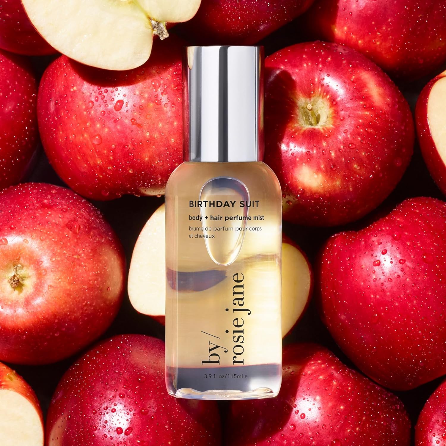 By Rosie Jane Body & Hair Perfume Mist (Birthday Suit) - Clean Hair & Body Mist for Women - With Notes of Tangerine Water, Sweet Apply & Lemon Blossom (115ml) - Image 4
