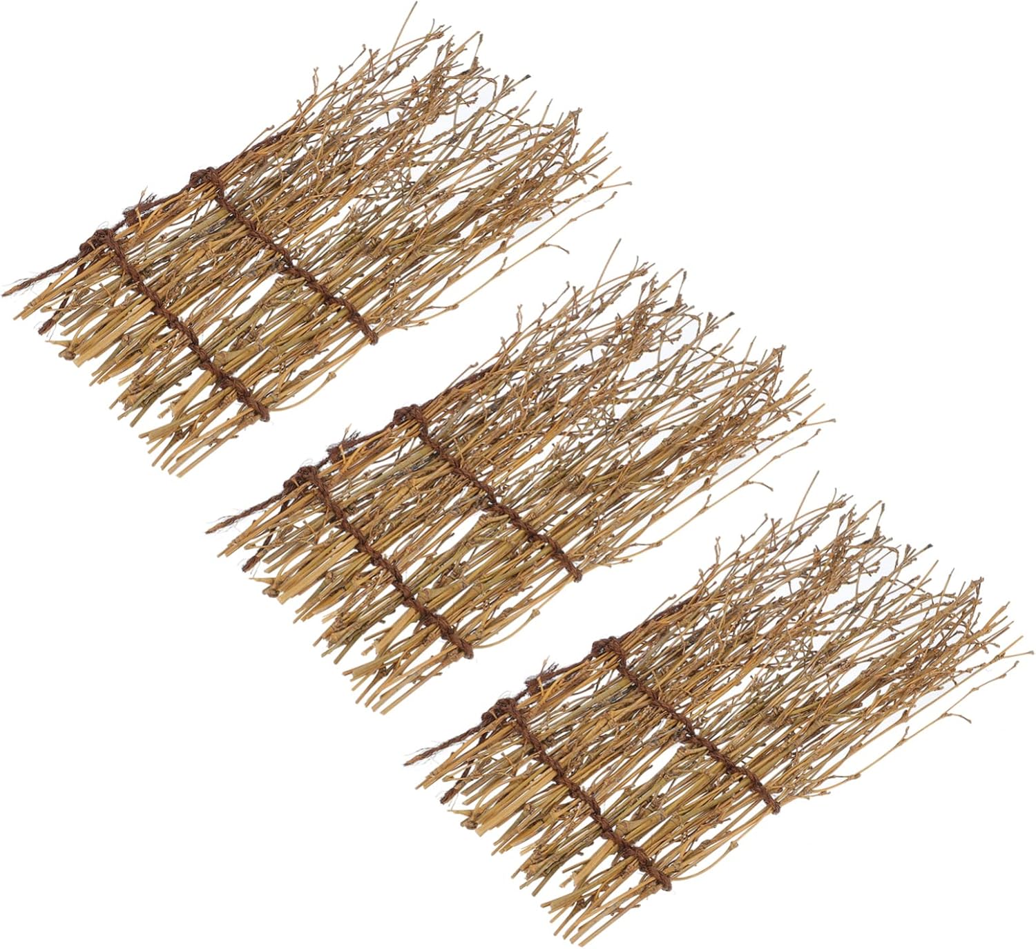 3pcs Decorative Bamboo Fence Tray for Sashimi Presentation Elegant Restaurant Decor for Sushi Display and Food Photography Props