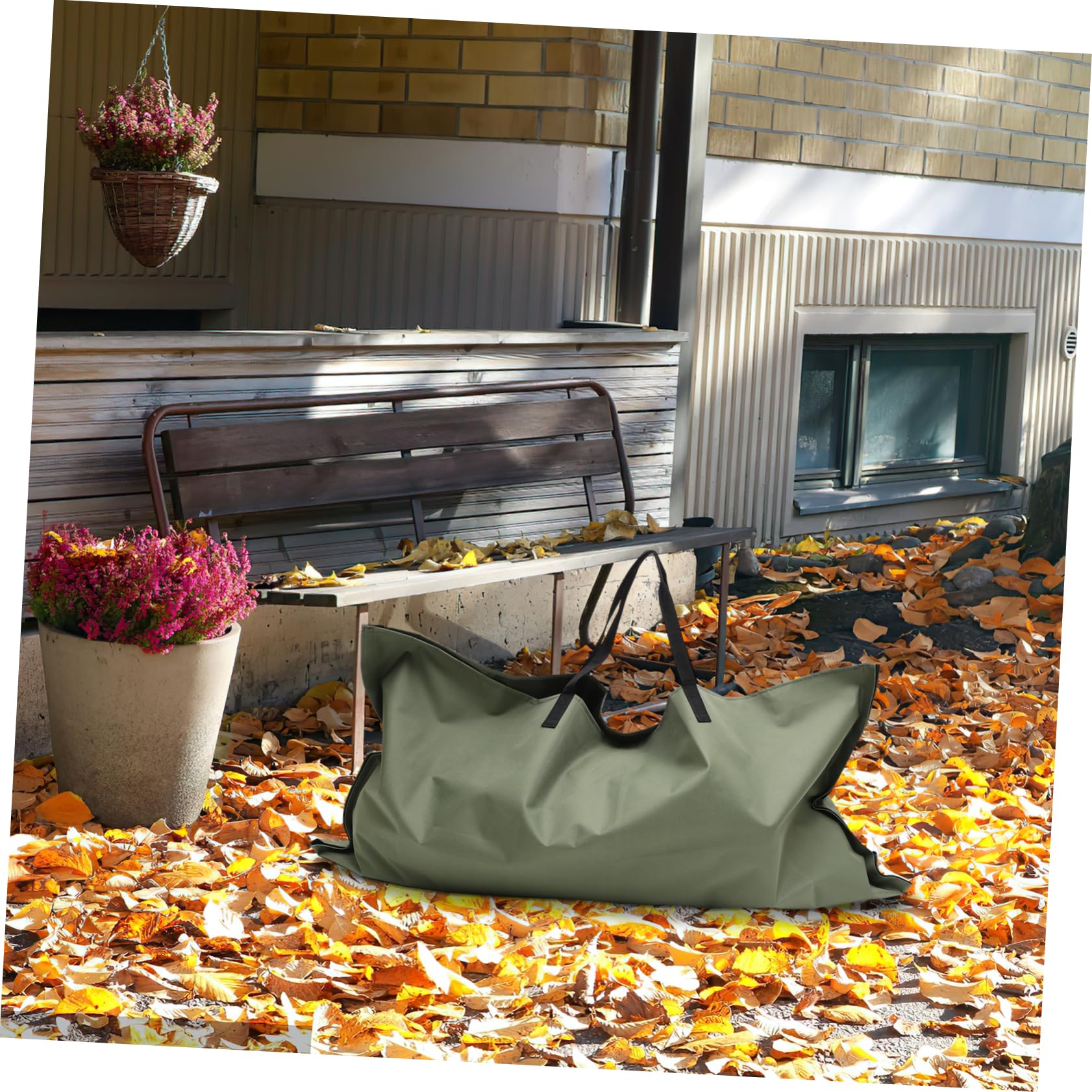 Wasserdichter Gartensäcke Oxford Robuster Laubsack für Grünabfall Strapazierfähiger Gartensack zur Aufbewahrung von Laub und Vielseitig für Garten Balkon und Gemeinschaftsflächen