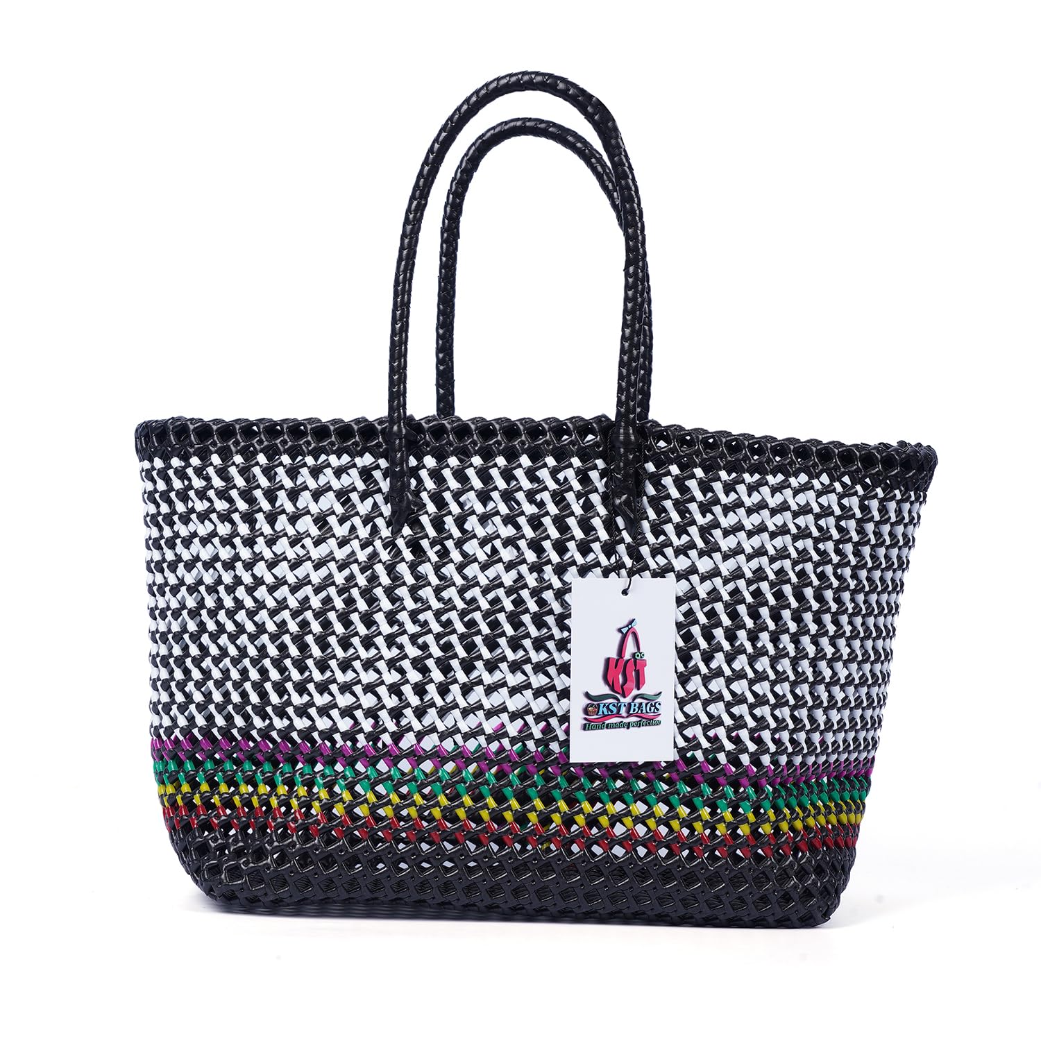 Handmade Plastic Koodai Basket - Lunch & Picnic Bag -10 Handmade Plastic Koodai Basket - Lunch & Picnic Bag -10