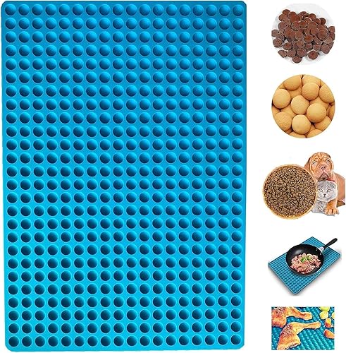 468-Cavity - Moldes de silicona semiesférica, mini redondos, tapete para hornear galletas de chocolate, moldes de gomitas para mascotas, bandeja de