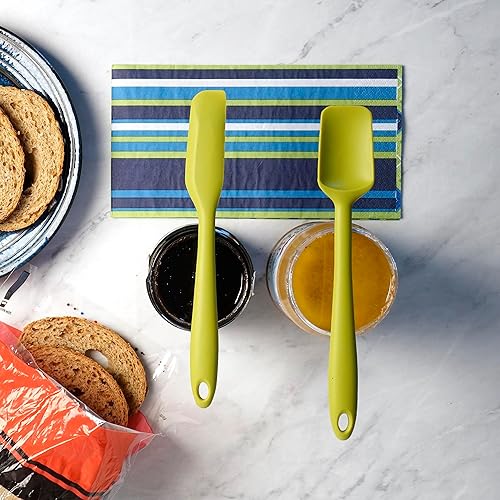 Miniatura 2 de RSVP International Ela's Favorite - Espátula de silicona sin BPA, color verde, 8 pulgadas, para raspar, voltear huevos, pasteles de hielo y más,