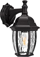 Vista 8 de LIT-PaTH Farol de pared para exteriores del atardecer al amanecer, aplique de pared como accesorio de iluminación de porche con base mediana E26