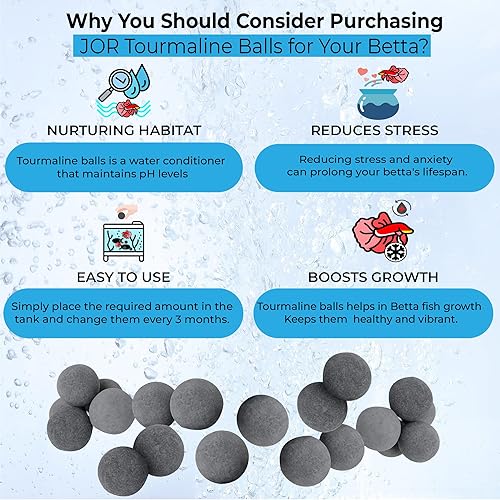 Miniatura 3 de Betta Balls, Acondicionador de Agua Gris Perlas para Agua Cristalina Clara, Peces Energéticos Vibrantes, Estabiliza el PH, Decoración de Tanques de