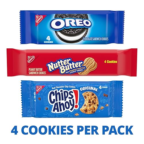 Miniatura 5 de Nabisco - Paquete variado de galletas, OREO, mantequilla de nuez, CHIPS AHOY!, 40 paquetes de bocadillos (4 galletas por paquete, 4 cajas)