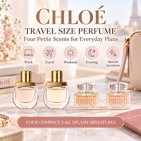 Chloe Perfume for Women Mini Variety Gift Set 4-Piece Splash Collection
