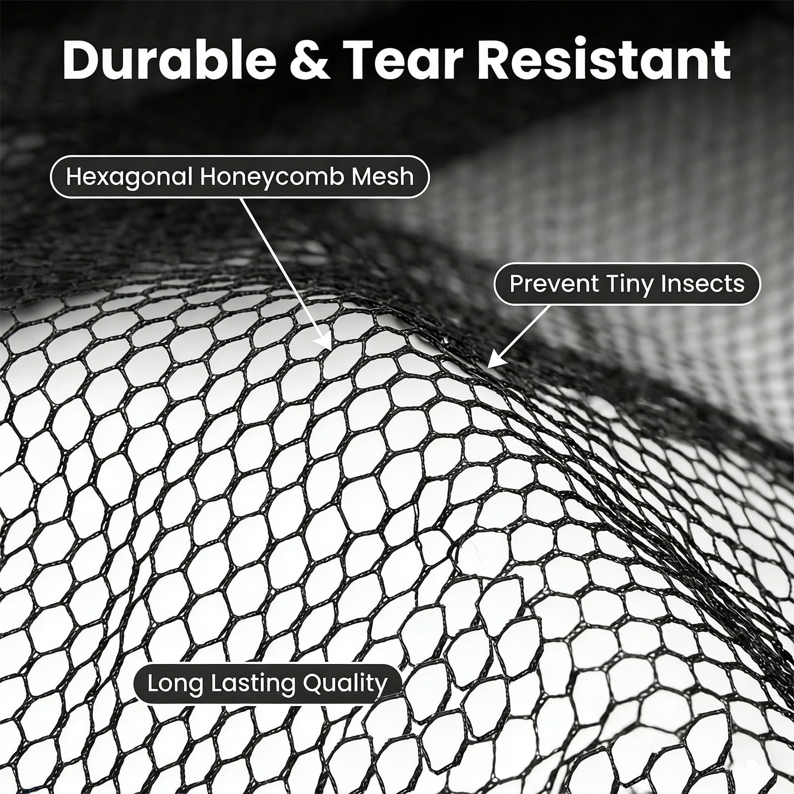 2pcs Moustiquaires de Tête pour Extérieur, Protection Ultralarge Contre Les Moustiques et Mouches pour Camping, Randonnée, Pêche et Jardinage, Maille Extra-Fine, Respirant, Universel pour Chapeaux