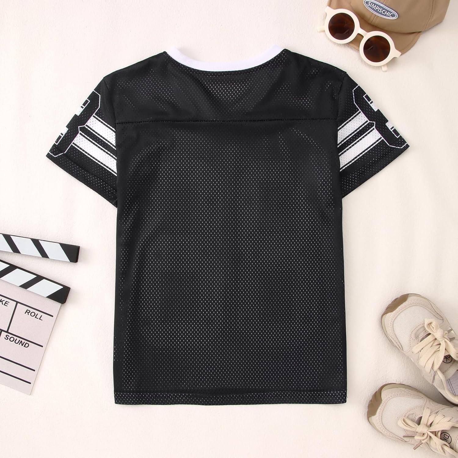 Girls Boy Jersey Shirt Y2k Baggy Shirt 88 Graphic Tshirt V Neck Outfit Kids Oversized Short Sleeve Summer Tee Top - Image 6