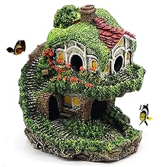 Aquarium Decor Hideaway Cave, Betta Fish Tank House Accessories for Amphibians, Goldfish, Shrimp, Conch