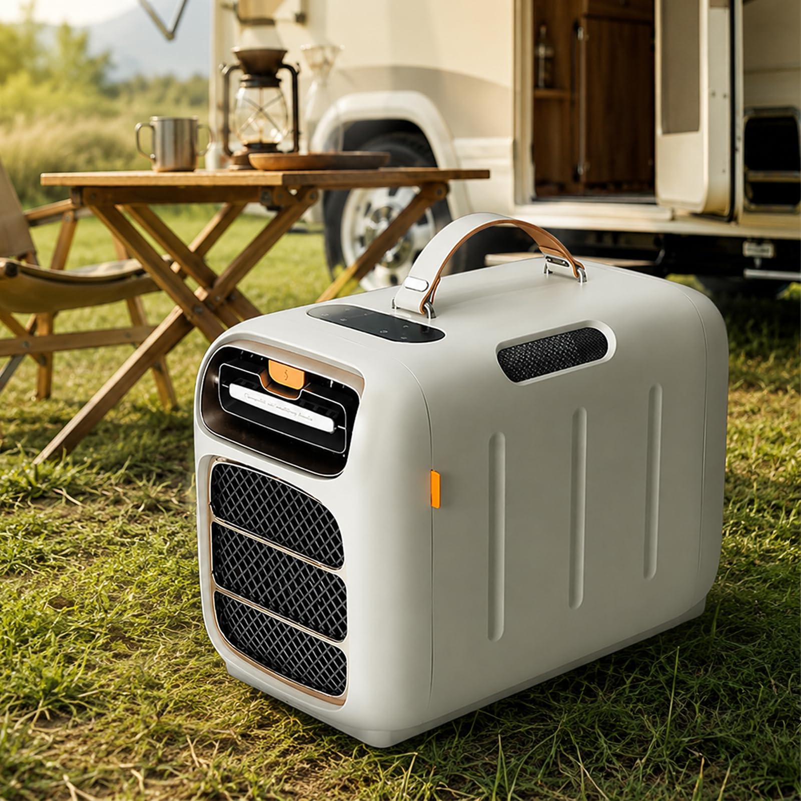 LYJIANGXIN 5121 BTU Portable Air Conditioner, 2026 Latest Model Outdoor Cooling Unit with 3 Wind Speeds, Dehumidification and Timer, RV Air Conditioner for Camping Tent, Caravan, Truck and Motorhome