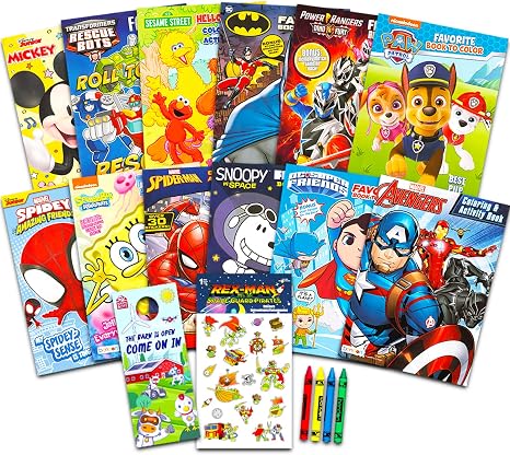 Amazon.com: 12 Bulk Coloring Books for Toddler Boys Ages 2-4 - 12