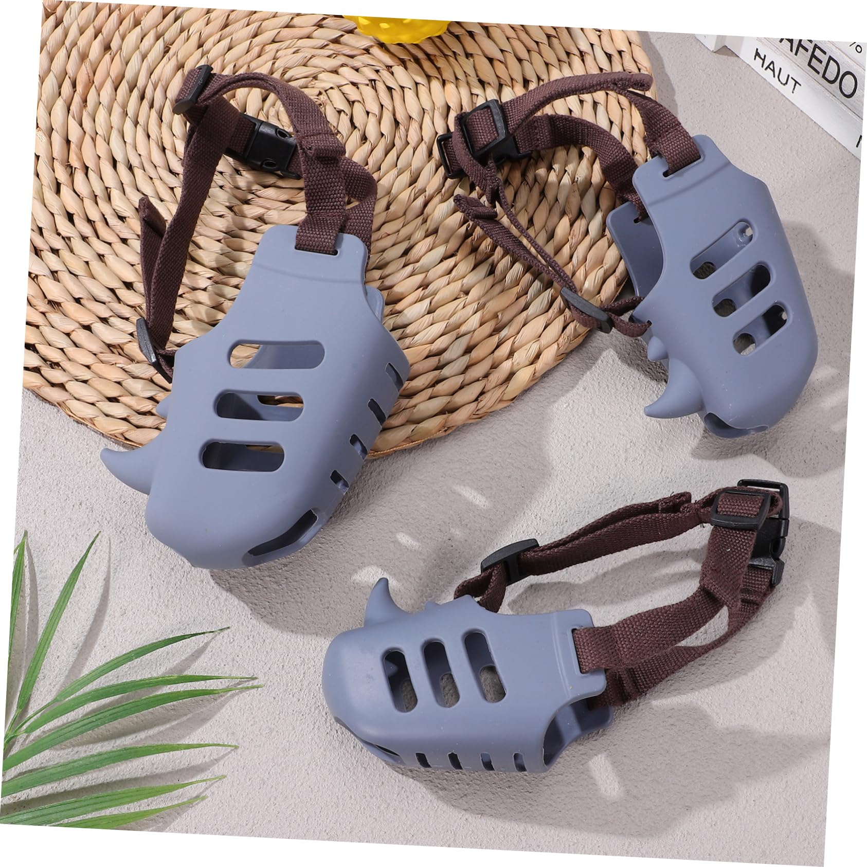 Abaodam 3 Muselières Souples pour Chien en Silicone, Anti-Morsure et Anti-aboiement, Confortables, pour Chiens Moyens et Grands, Lot de 3