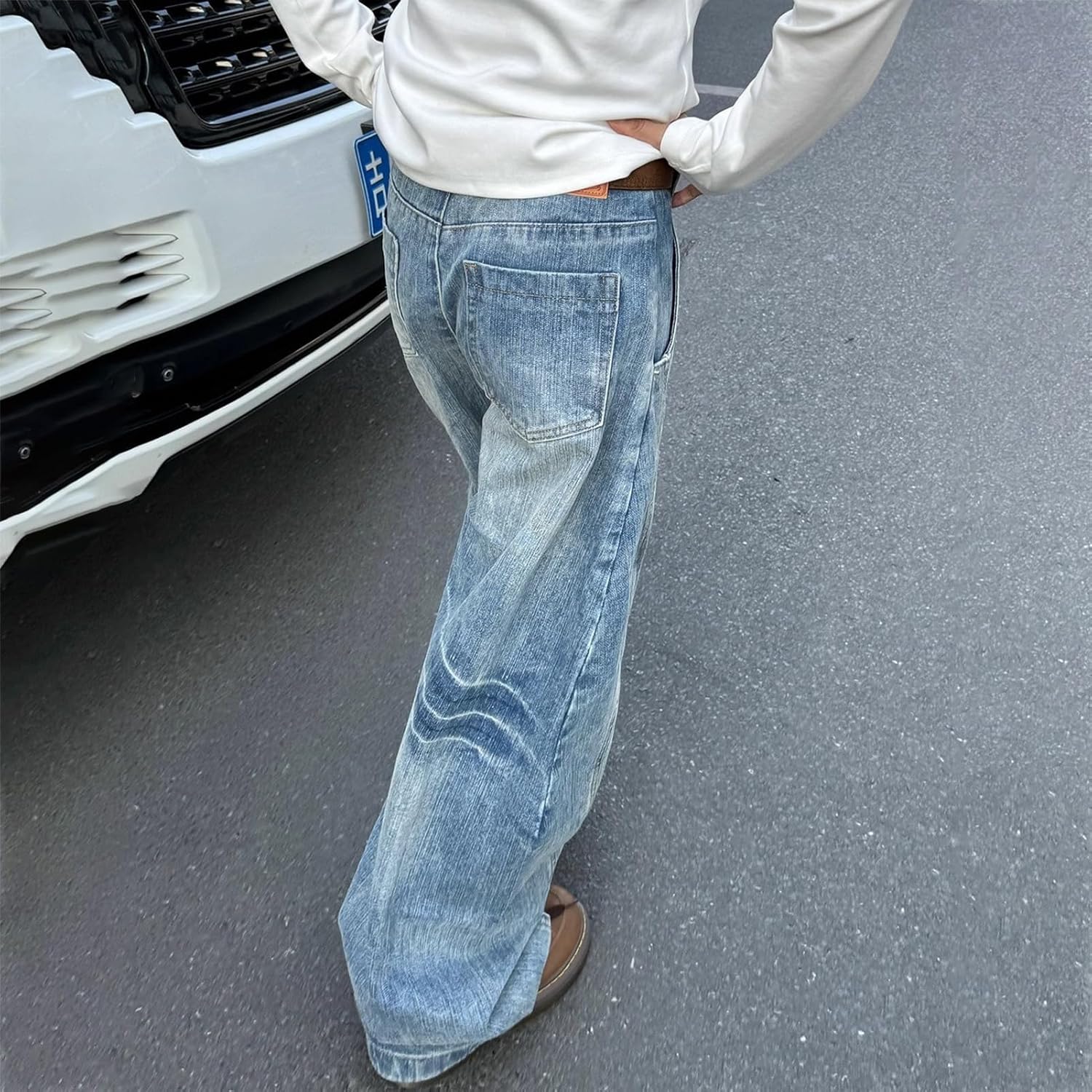 Baggy Barrel Jeans for Men Women Y2K Vintage Oversized Jeans Fashion Grunge Causal Straight Leg Denim Pants - Image 5