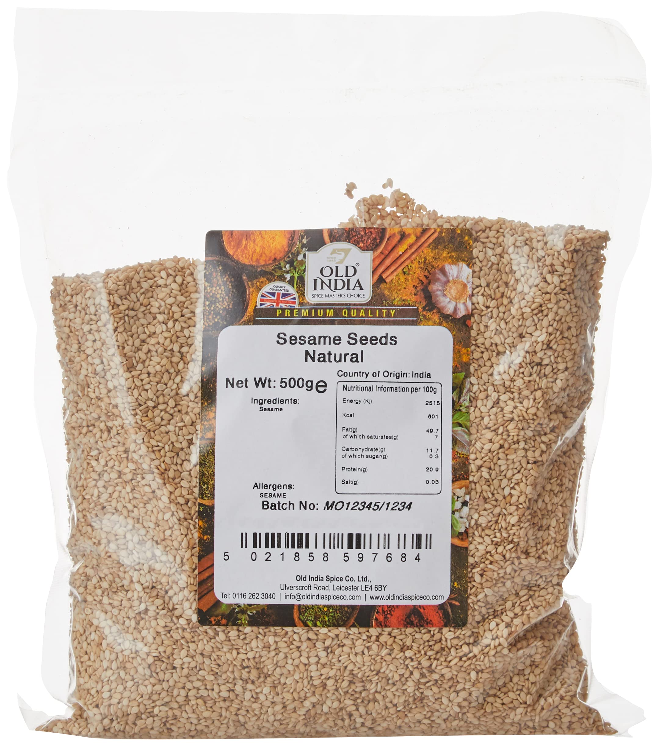 Old India Sesame Seeds Natural 500g