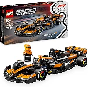 LEGO Speed Champions McLaren F1 Team MCL38 racewagen Auto Speelgoed voor Kinderen met Formule 1 Coureur Minifiguur, Verzamelbaar Cadeau voor Jongens, Meisjes en Volwassen Fans 77251