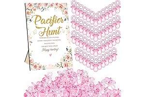 Thyle 51 Pieces Baby Pacifier Hunt Baby Shower Game Sets
