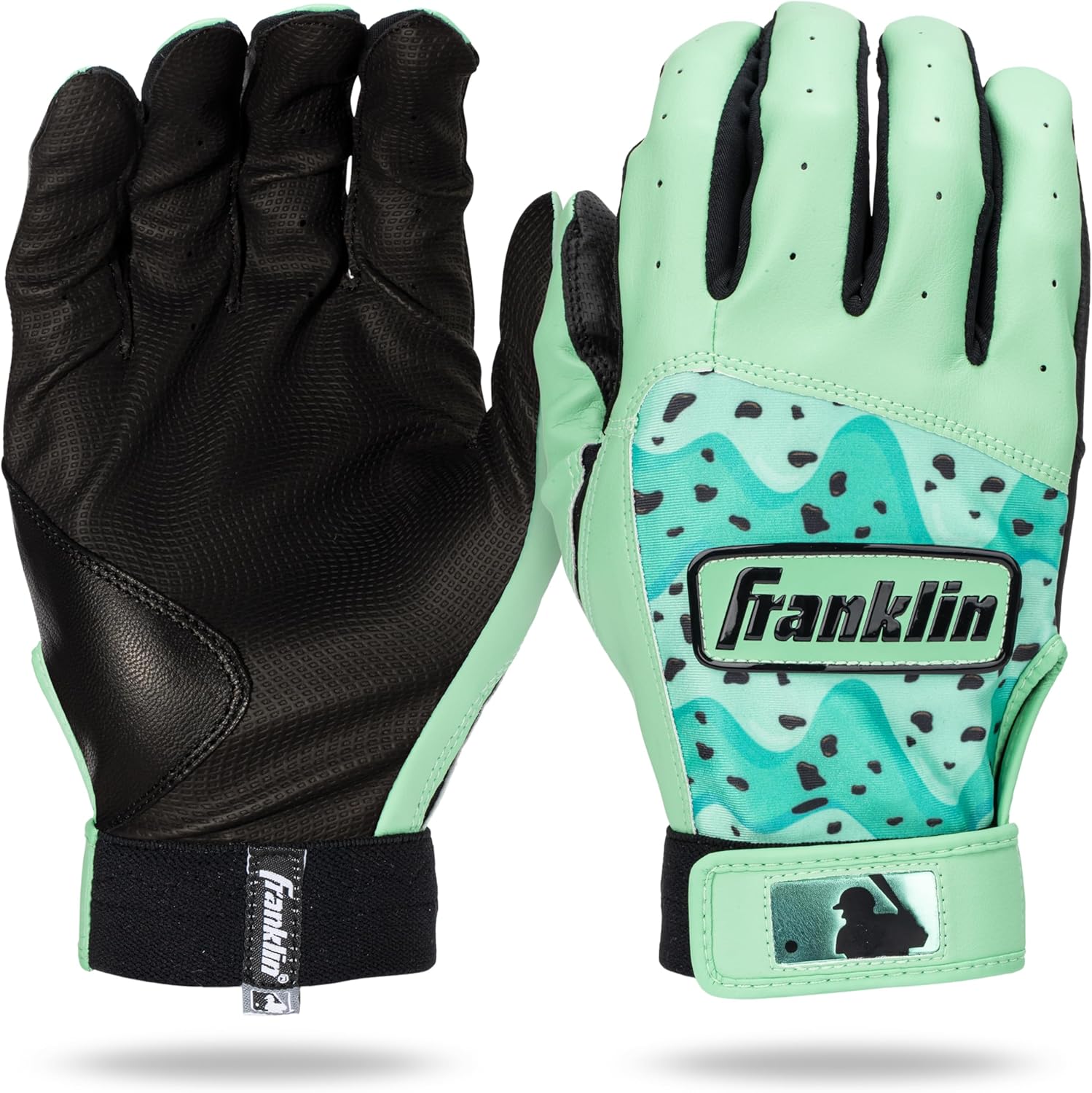 Franklin Sports MLB Youth Batting Gloves - Digitek Camo Baseball + Softball - Premium Leather - Many Sizes + Colors - Youth