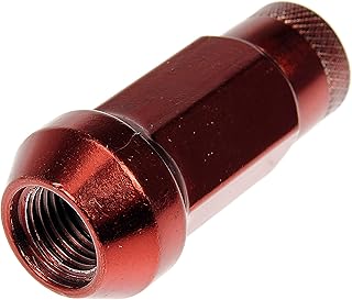 Dorman 713-485E Red Open End Knurled Wheel Nuts Compatible with Select Models, 20 Pack