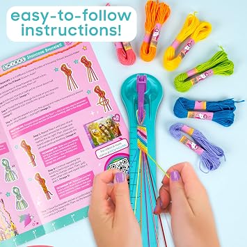 Just My Style On-The-Go Jewelry Studio Bracelet-Making Travel Kit DIY Bead & Braid Set for Kids Ages 6+
