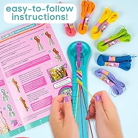 Just My Style On-The-Go Jewelry Studio - Bracelet-Making Travel Kit - DIY Bead & Braid Set for Kids Ages 6+