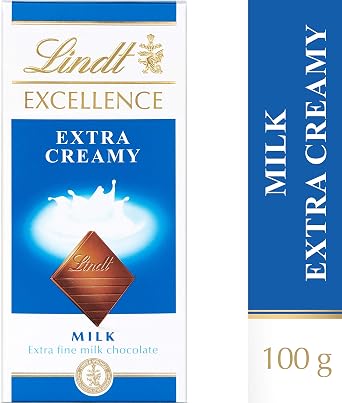بار شوكولاتة كريمي من حليب Lindt Extra 100 جم (حزمة من 5)