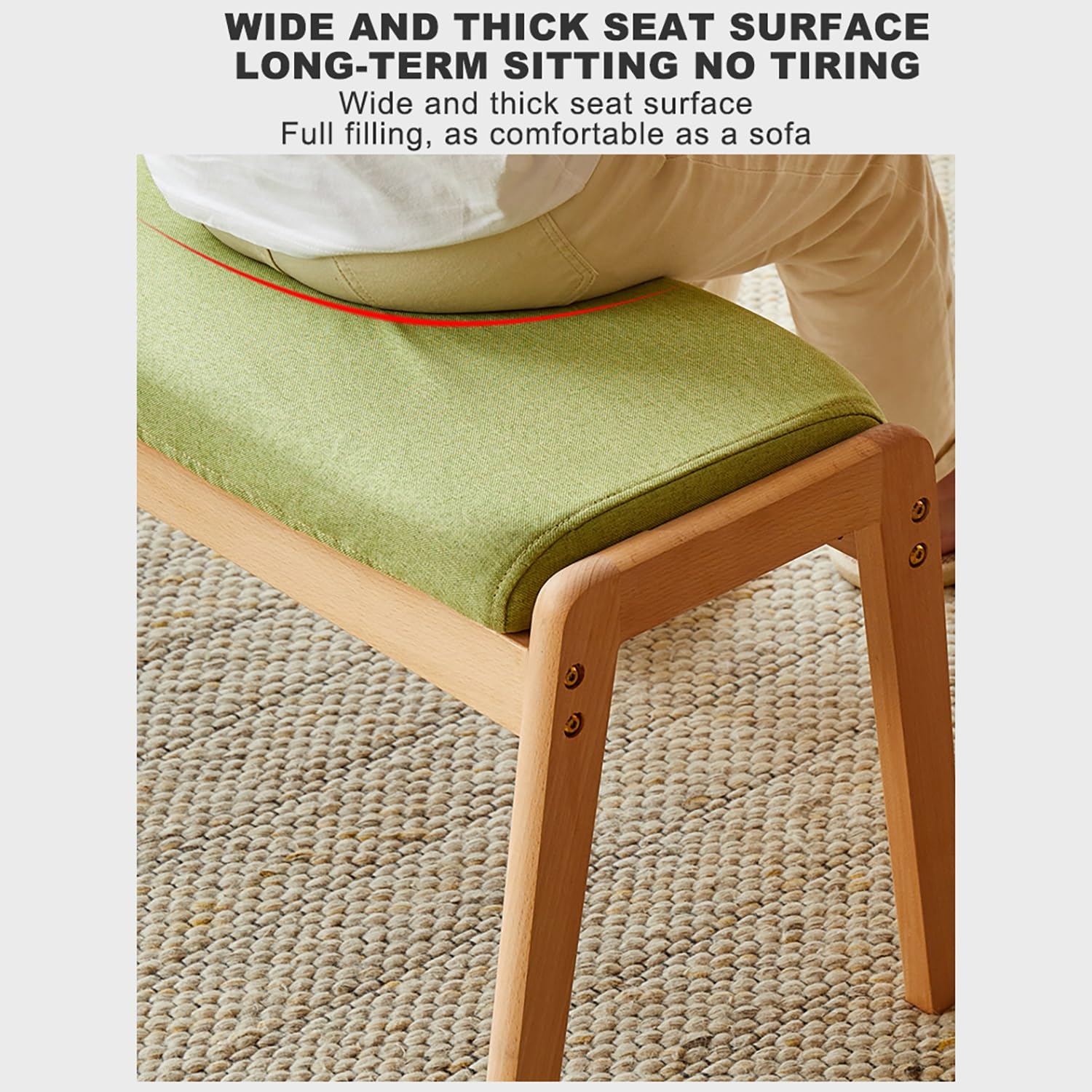 Panca da Tavolo da Pranzo Sgabello da Ingresso Moderno Imbottito Panche da Ingresso per Soggiorno Corridoio e Camera da Letto.(Brown,112x39x43cm)