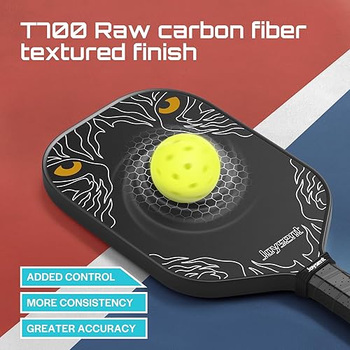 Miniatura 3 de Pickleball Paddles Set, USAPA Approved Carbon Fiber Pickleball Set with Pickleball Racket and Grip Tapes, Lightweight Beginner Pickleball Paddle for