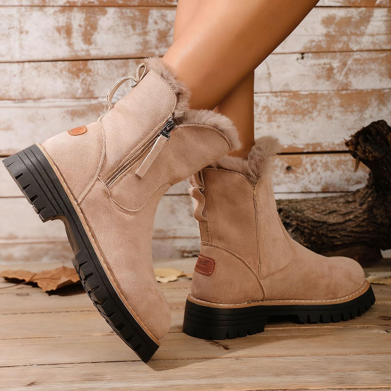 Apres Ski Femme Bottes De Neige Après-Ski Apres-Ski Botte Hiver Chaud Chaussures Glacia Barefoot Bottine Boots Chaussure Pour Grand Froid Fourrées Chaude Imperméable Bottines Montantes Randonnée