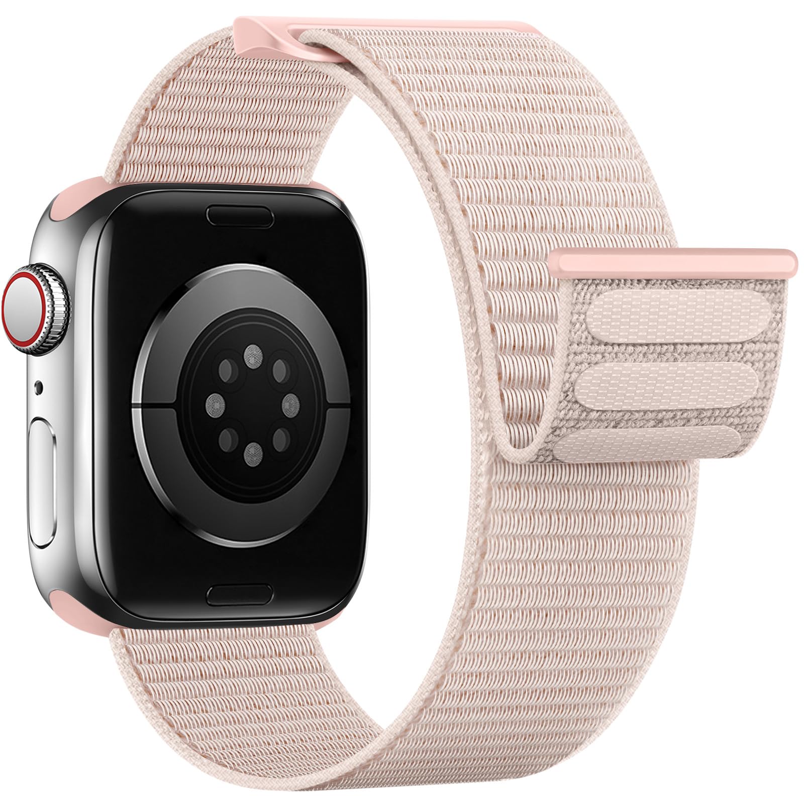 Yoohoo Nylon Straps Compatible with Apple Watch Straps 44mm 45mm 46mm 49mm 42mm(Series 3/2/1)Women Men,Upgraded Soft Nylon Replacement Bands for iWatch Series 11 10 9 8 7 6 5 4 3 2 1 SE3 Ultra3/Black — view 34
