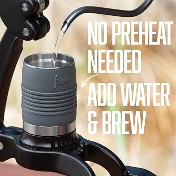 Flair 2GO: Portable, Collapsible Lever Espresso Machine for 9BAR Espresso Anywhere (Grounds Model)