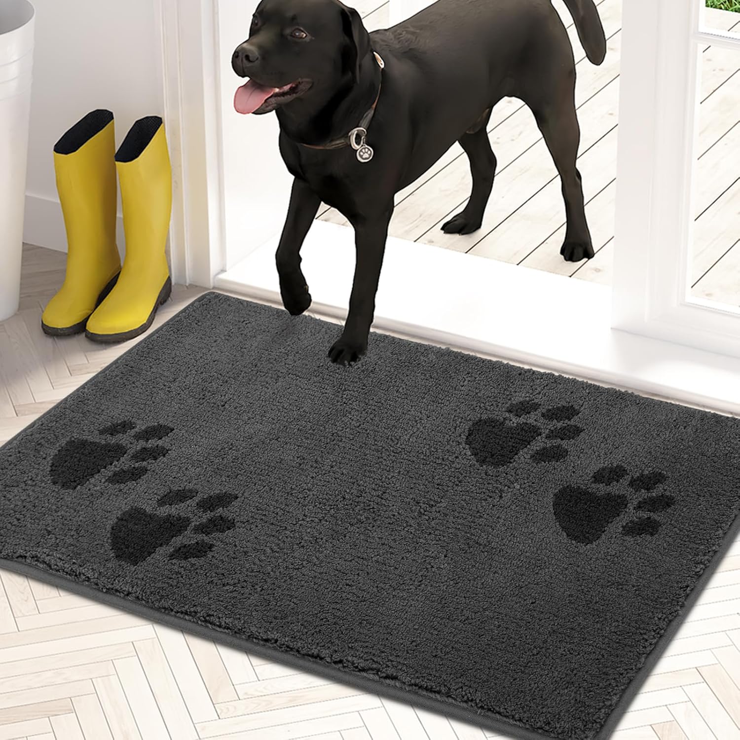 PURRUGS Dirt Trapper Doormat 50 x 80 cm, NonSkid/Slip Machine Washable Entrance Rug, Shoes