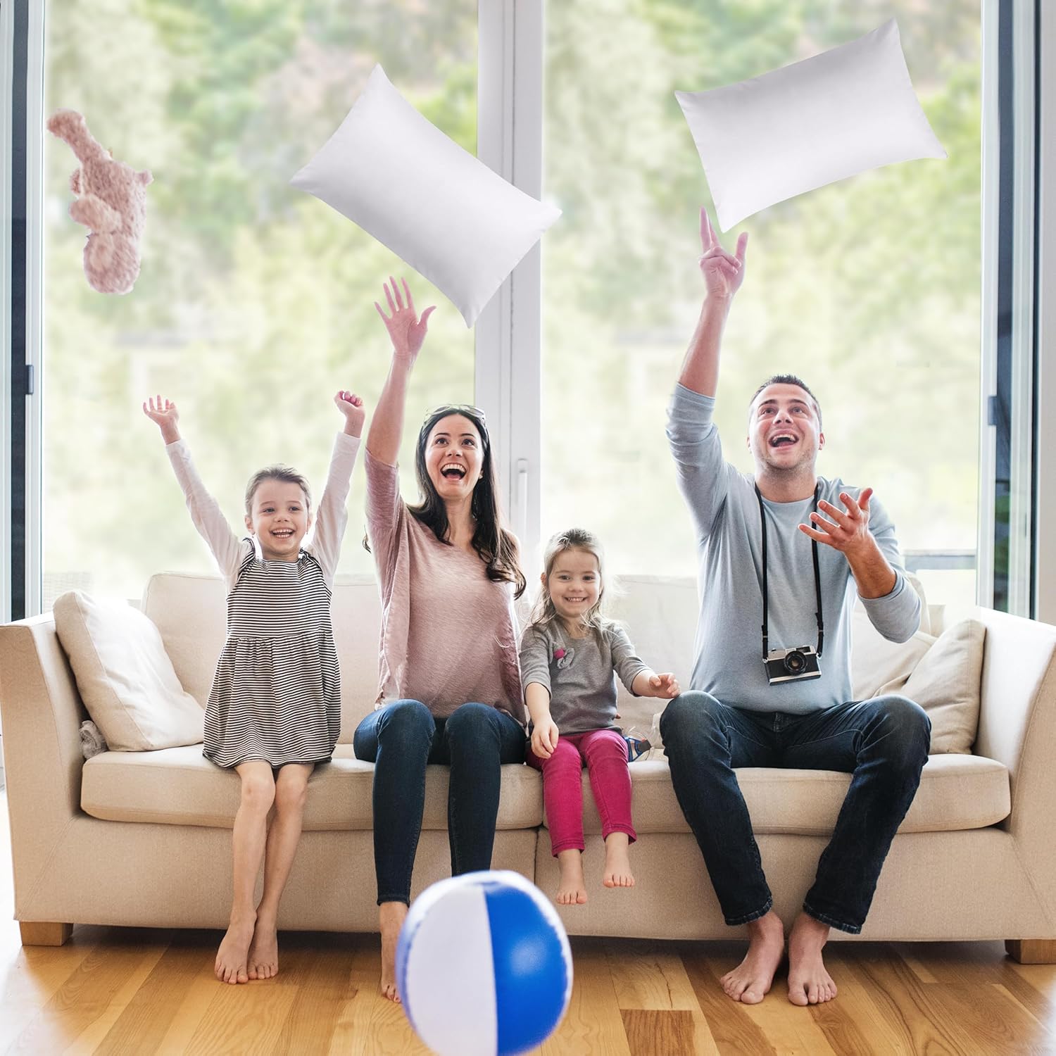 Utopia Bedding 14x22 Pillow Inserts, Set of 2, White – Indoor Decorative Throw Pillows for Bed, Sofa & Couch – Soft, Supportive & Fluffy Cushion Inserts - Image 6