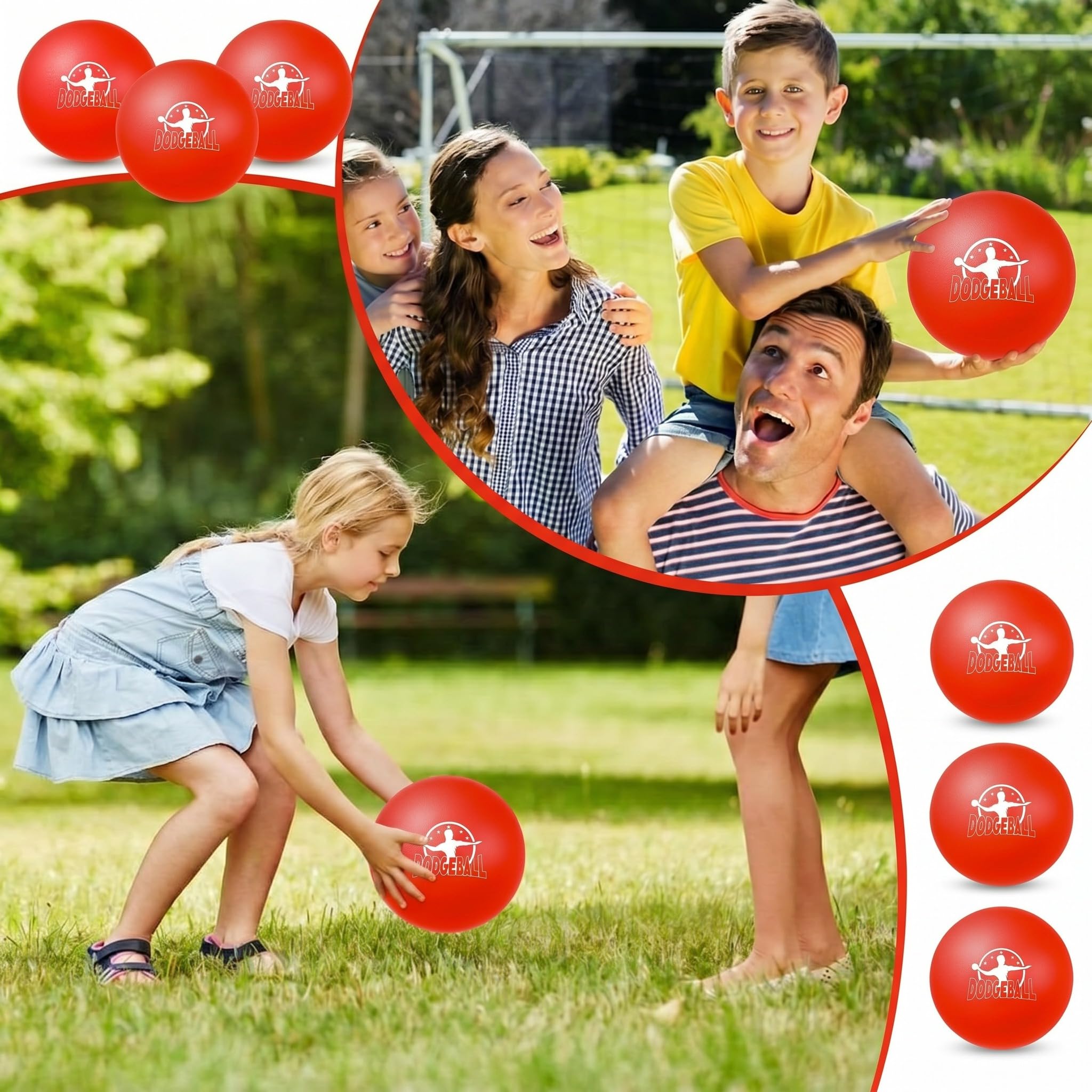 Amazon.com : Jerify 6 Pcs Big Foam Dodgeball Set 8 Inch Soft Skin