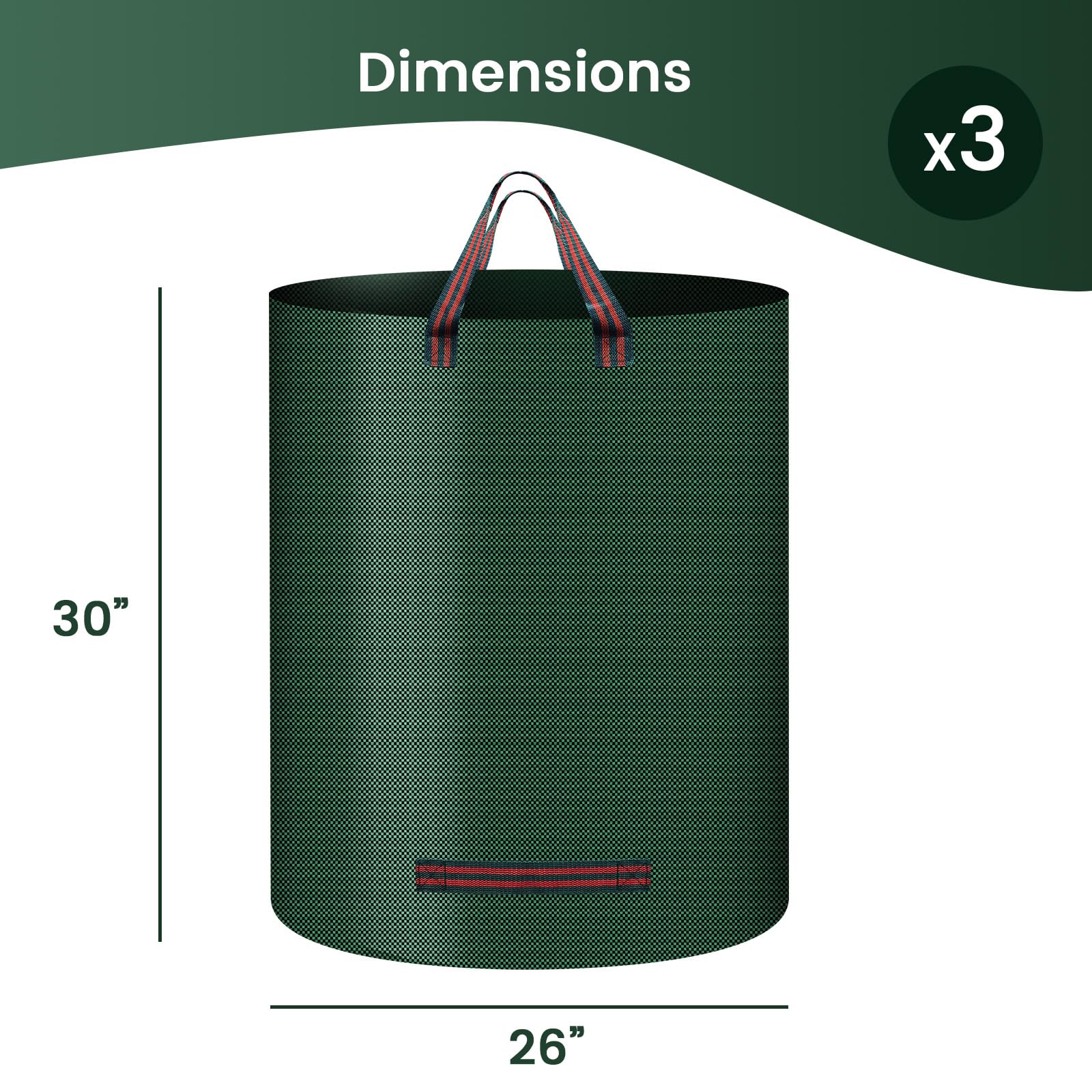 Sacco da giardino 272L Sacchi XXL Sacchi per rifiuti da giardino resistenti, confezione da 6 | Leroy Merlin