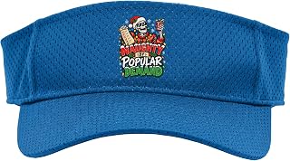 Naughty by Popular Demand Drinking Skeleton Funny Christmas Sport Sun Visor