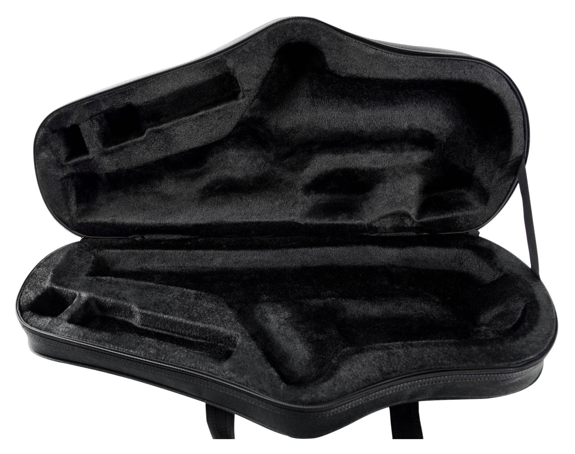 Classic Cantabile Étui Léger pour Saxophone Alto, tissu extérieur déchirure et résistant à l'eau, rembourrage thermique, dimensions 64 x 29 x 18 cm, Lightcase Softcase pour Alto.