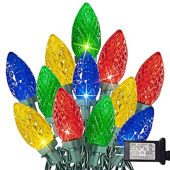 TW SHINE C9 Christmas Lights, 100 LED 66 FT Christmas String