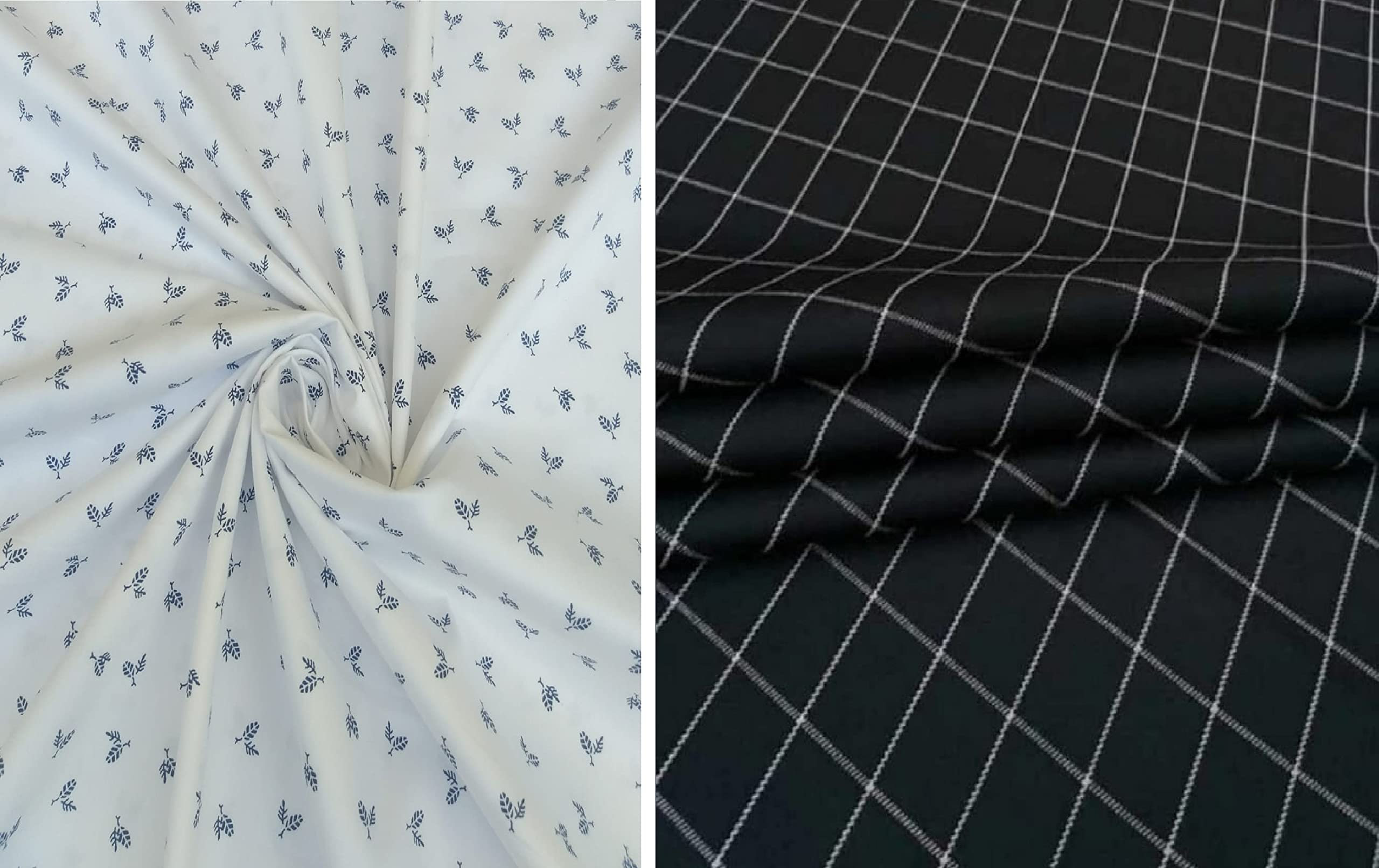 Pri & Su CottLinns Combo of Giza Cotton Printed Shirt 110001 & Trouser Fabric 90027-picture-9