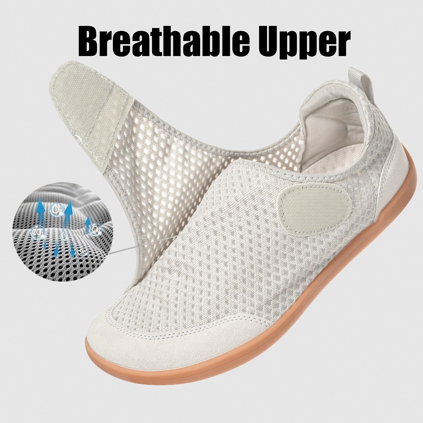 Zapatos Diabeticos para Mujer Hombre Extra Anchas Transpirables Ligero Antideslizante Ajustable Cómodo ortopédicos Zapatillas para Caminar Calzado Edema Artritis Ancianos Persona Mayor — view 7