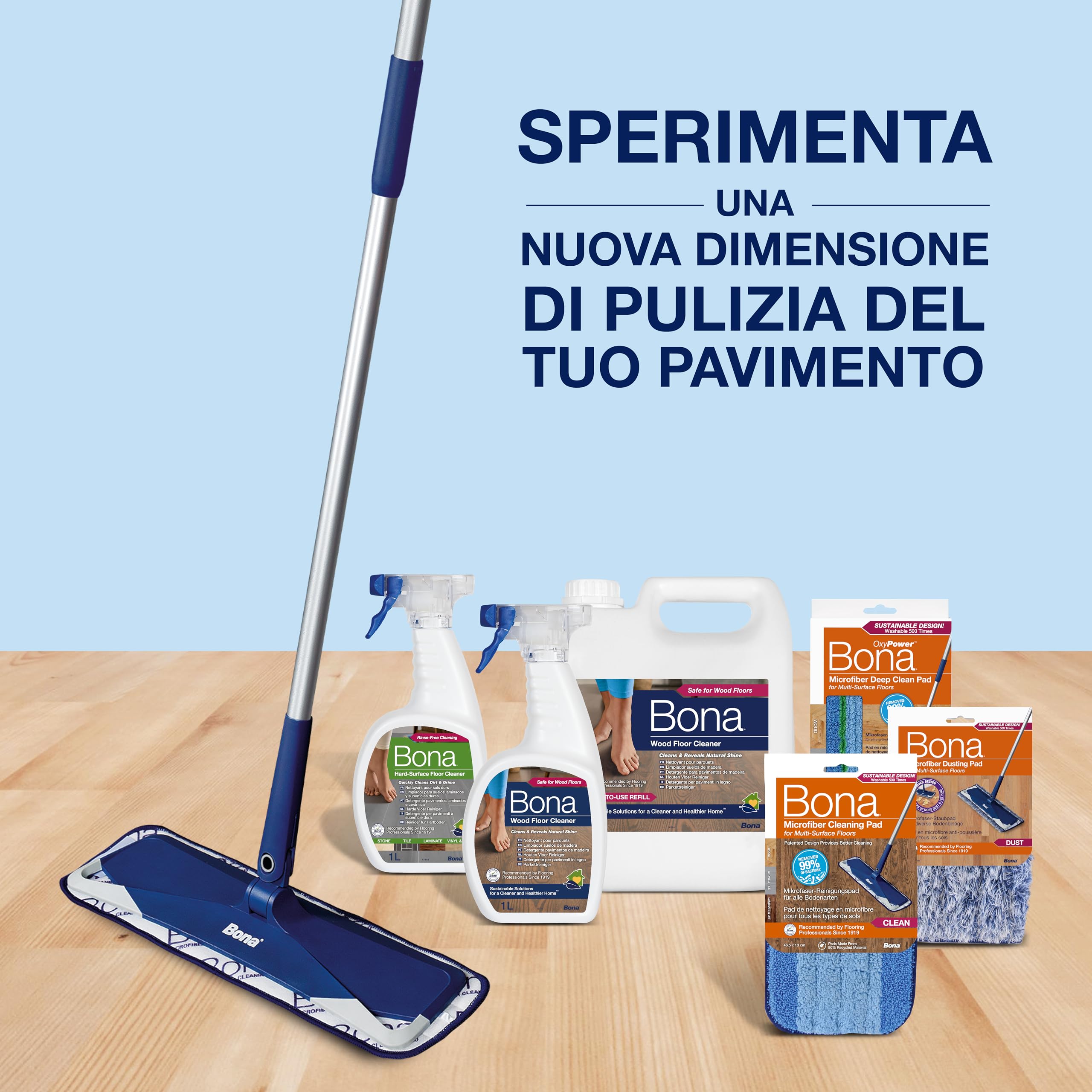 Bona microfiber mop premio, large head flat floor mop, detersivo pavimenti parquet, mocio, scopa per pavimenti, microfibra, flessibile, porta panno grande, girevole