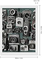 Vista 2 de DWVSFJM Retro Cool Camera Collection - Kits de pintura de diamantes de 12 x 16 pulgadas, kits de pintura de diamantes para principiantes, pinturas