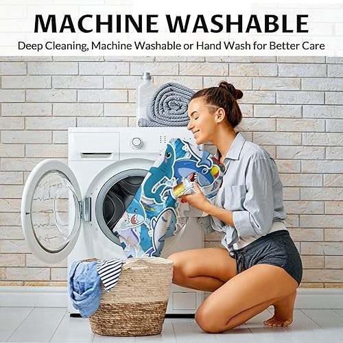 Miniatura 5 de Manta de tiburón personalizada para regalar con nombre, 30 x 40 pulgadas, bonita manta para mujeres y niñas, mantas de felpa suaves y mullidas