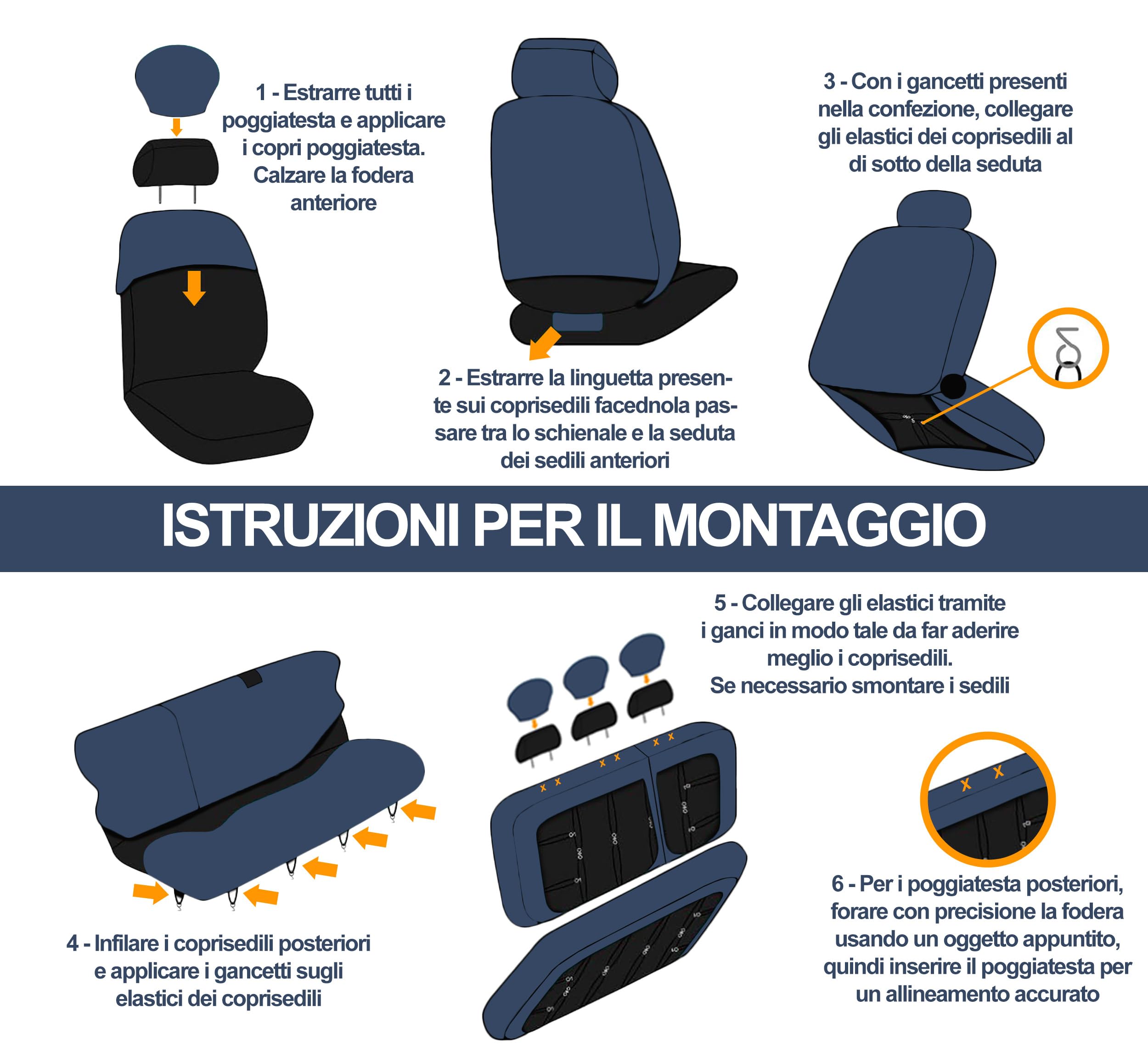Auto Accessori Lupex Coprisedili Auto Compatibili con Giulietta (2010-2020), Set Anteriori o Completo 12 Pezzi, in Policotone Traspirante MADE IN ITALY (Nero)