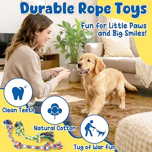 Miniatura 4 de KIPRITII Paquete de 9 juguetes interactivos para cachorros para perros pequeños, juguete chirriante en forma de pulpo, lindo peluche y juguetes