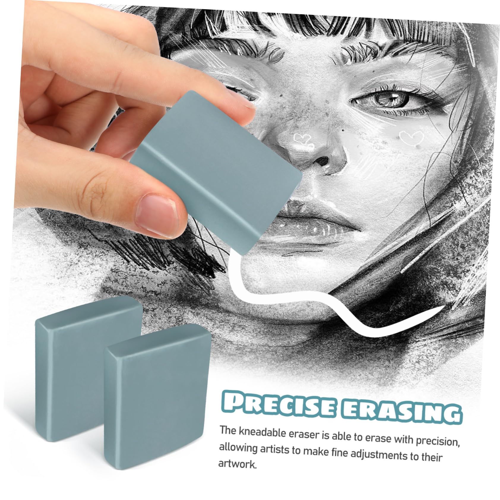 Operitacx 5 Ensembles La Gomme Nécessaire Gomme s À Croquis Pour Dessiner s À Dessiner s Pétries Pour Artistes Artistique À Genoux Pâte À Modeler Blue 12 Pièces * 5