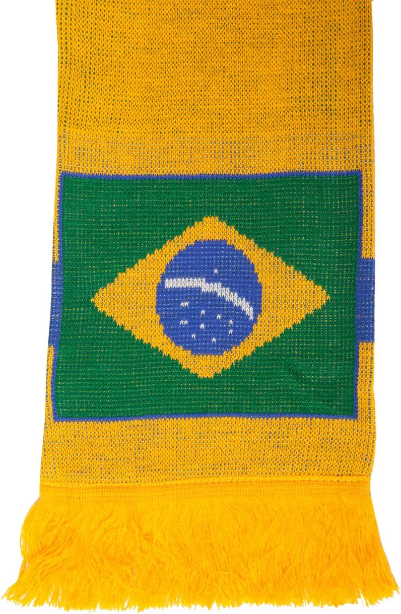 Brazil Brasil Soccer Knit Scarf - Image 5