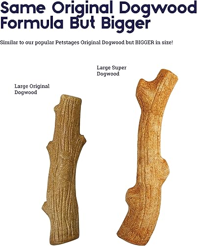 Miniatura 2 de Petstages Outward Hound Super Dogwood Juguete Masticable Duradero para Perros, Mediano - Palo Masticable de Larga Duración Hecho con Madera Real -